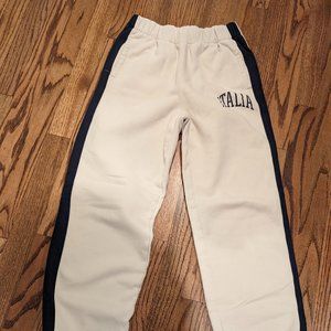 Italia cream ultra high rise joggers